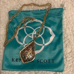 Kendra Scott Aiden Gold/Rose Gold Pendant Necklace
